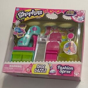 Shopkins Fashion Spree SHOE DAZZLE Playset,New! Box Size:10”x10”x4”